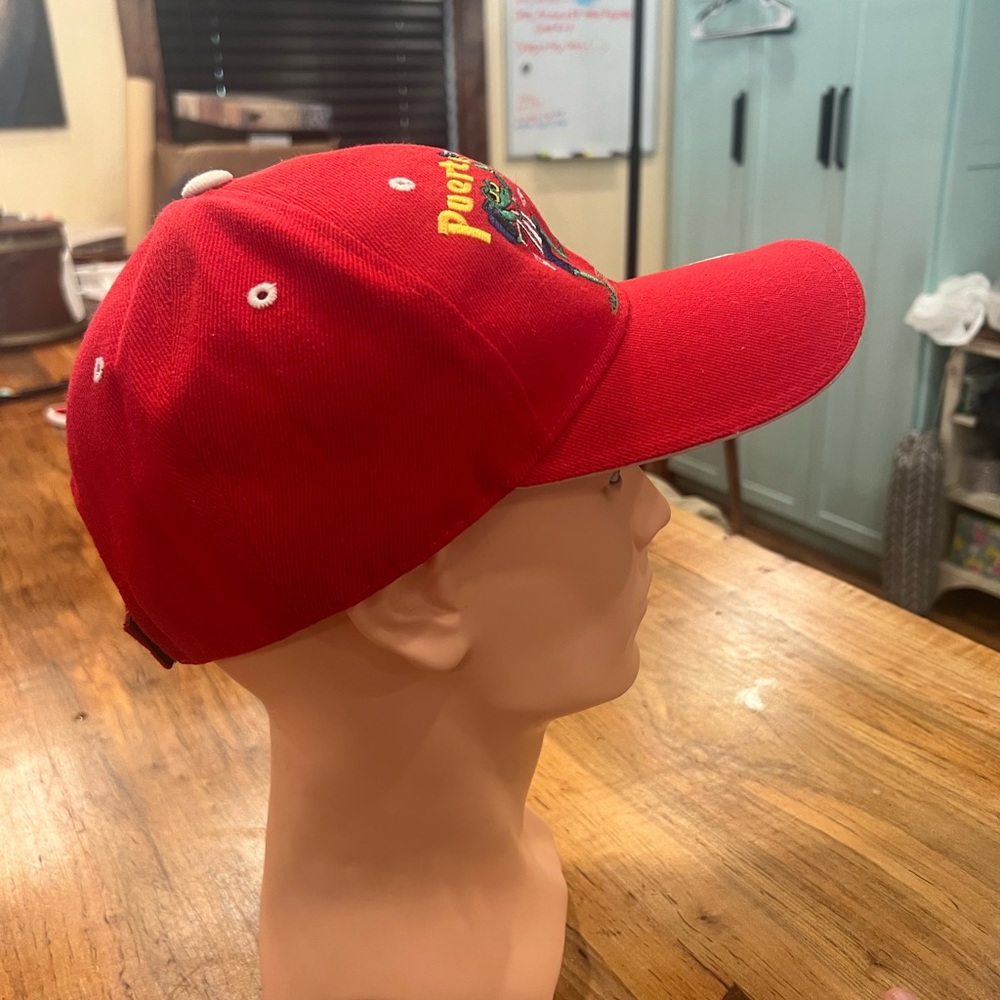 Red Puerto Rico Hat - Picture 5 of 7